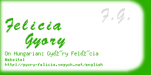 felicia gyory business card